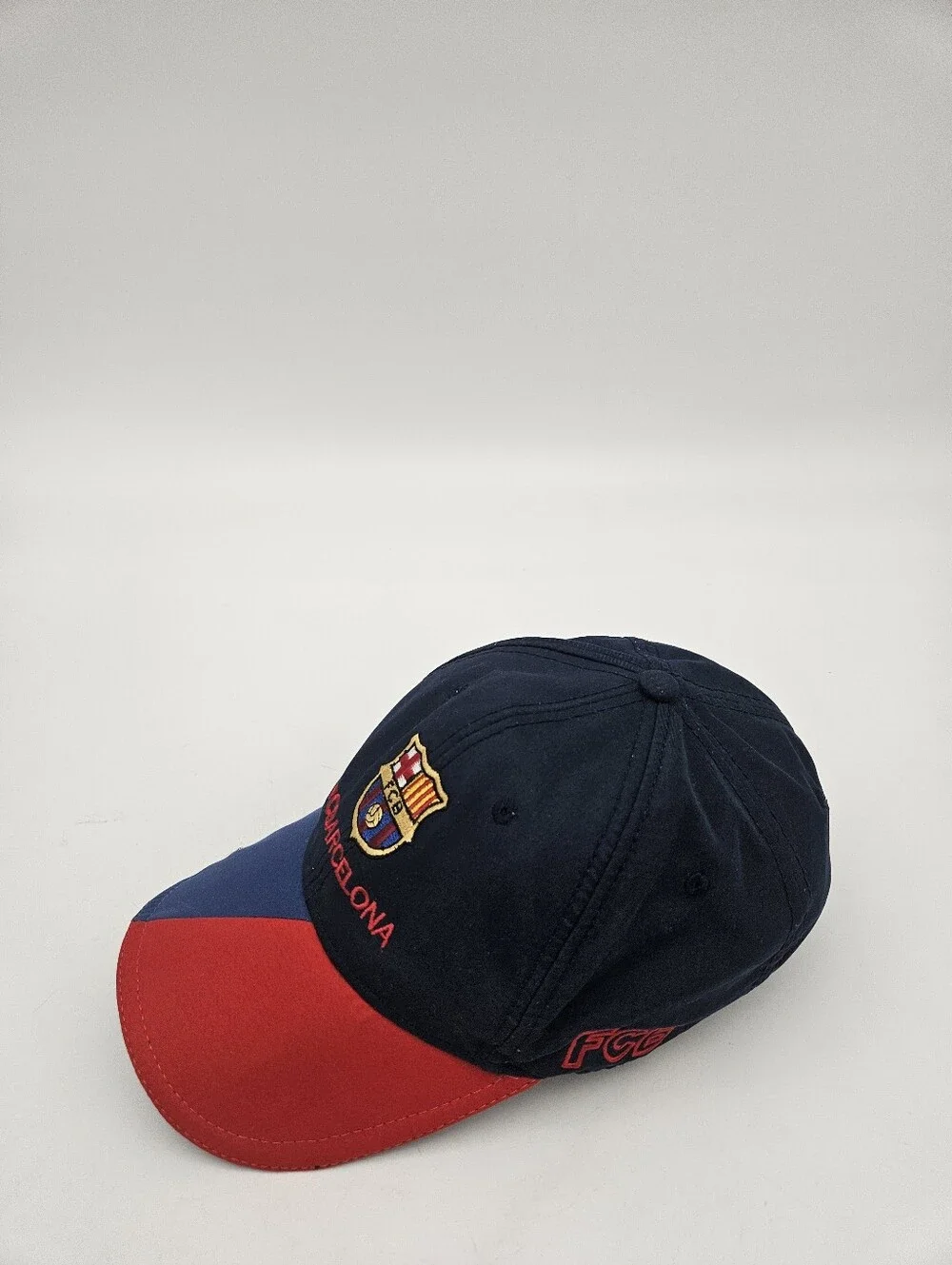 FC Barcelon Youth hook and loop cap hat blue and red
